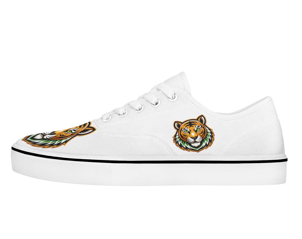 Vibrant Tiger - Crest Canvas Sneakers